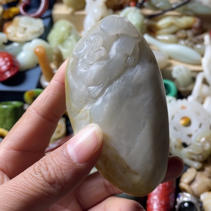 和田玉未镶嵌吊坠(不含链)