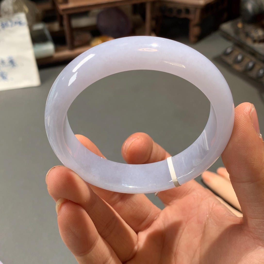 翡翠手镯未镶嵌57.8圈口