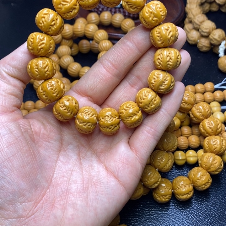 猴头核桃手串留**人猴头