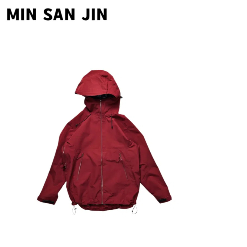 秋冬硬壳户外机能新款男女防风防水连帽冲锋衣