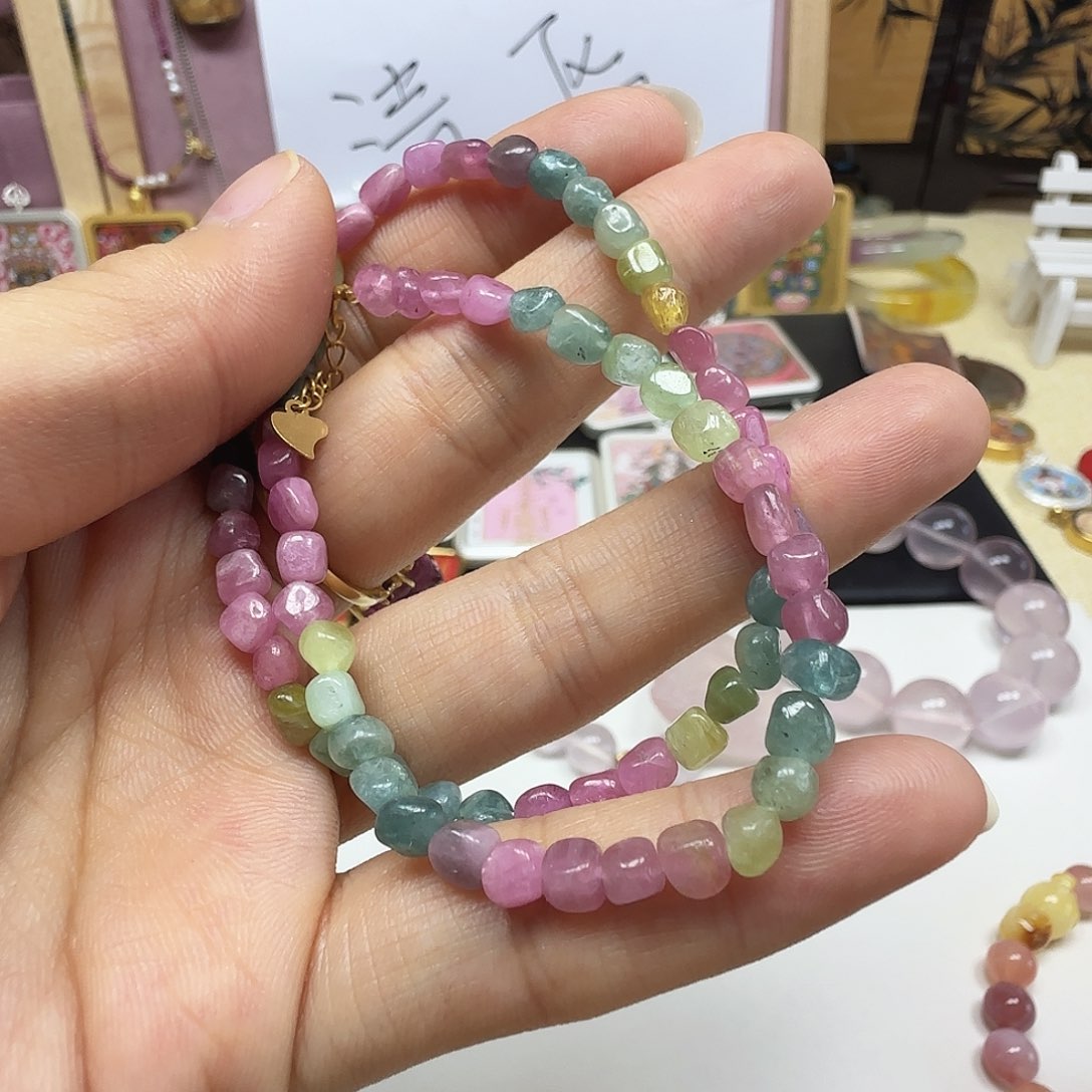 水晶手链未镶嵌碧玺