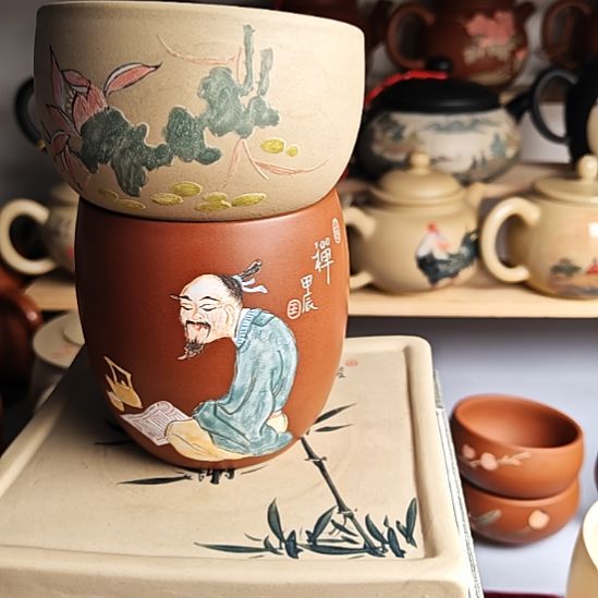 建水紫陶复烧主人杯3号200cc