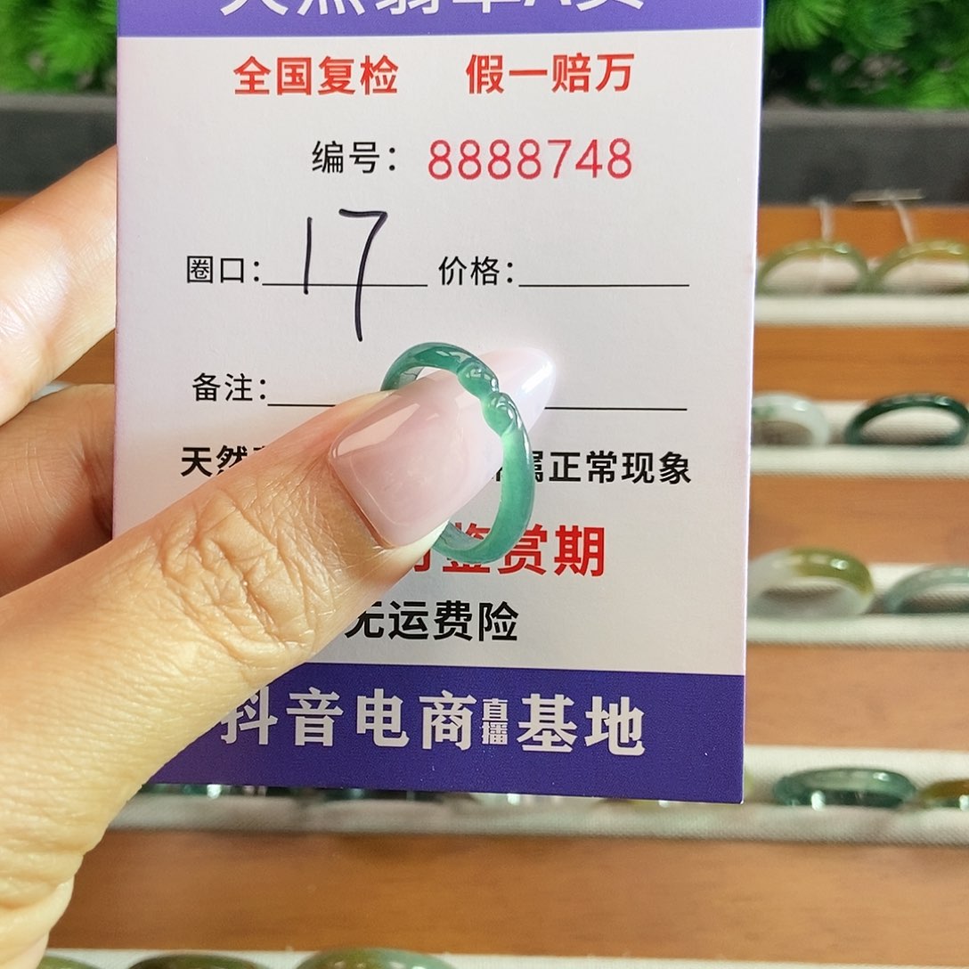 翡翠戒圈未镶嵌8748.....