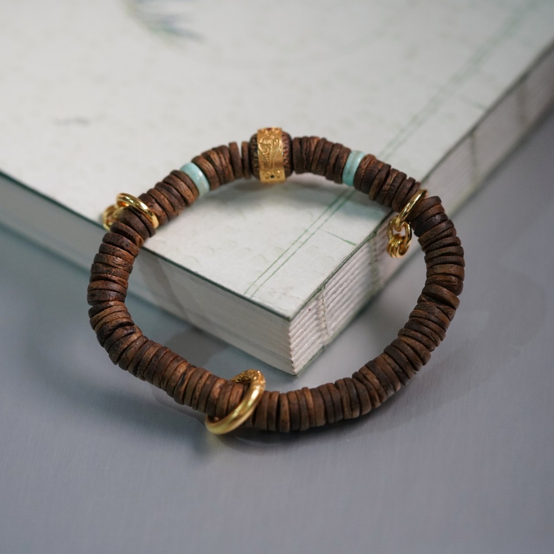 沉香（古韵悠悠）奇楠沉香DIY设计款手串SYLWC0005