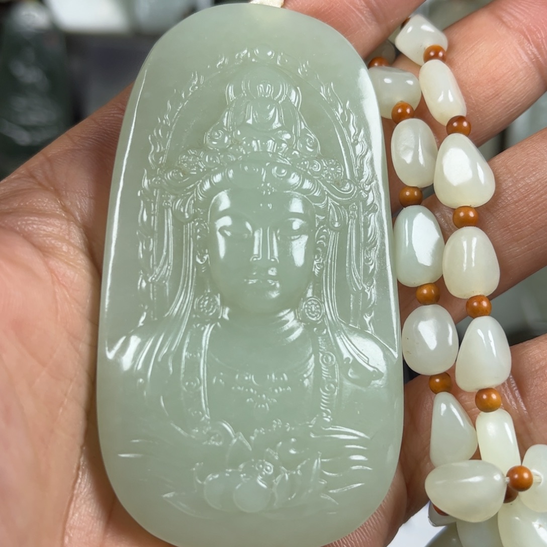 和田玉未镶嵌挂件