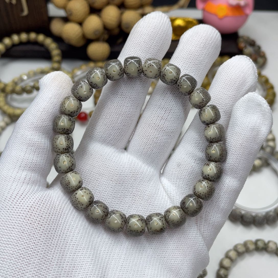 星月菩提手串9mm 灰冰大眼