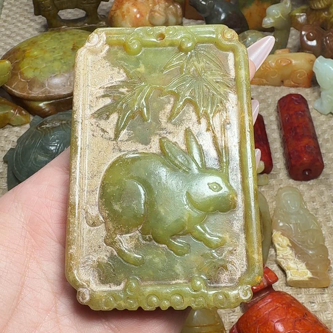 白玉菩提吊坠挂件