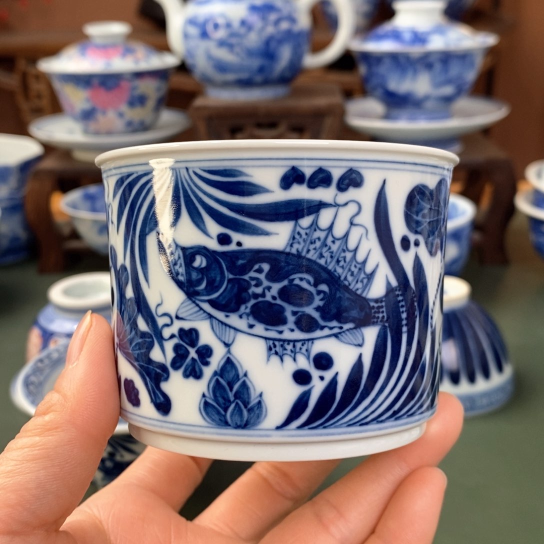 杯景德镇陶瓷手工手绘