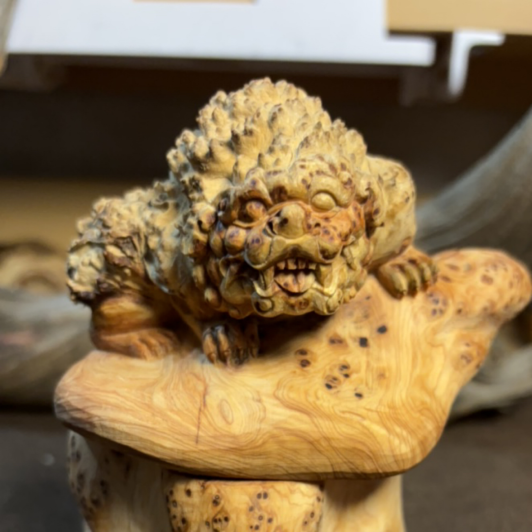 太行崖柏瘤疤巧雕貔貅