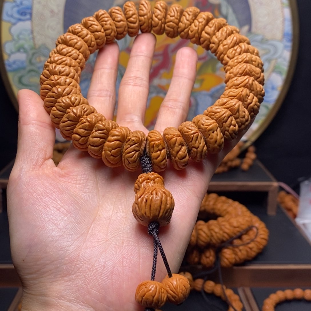 手串桃核F**哥龙纹桃核祥云