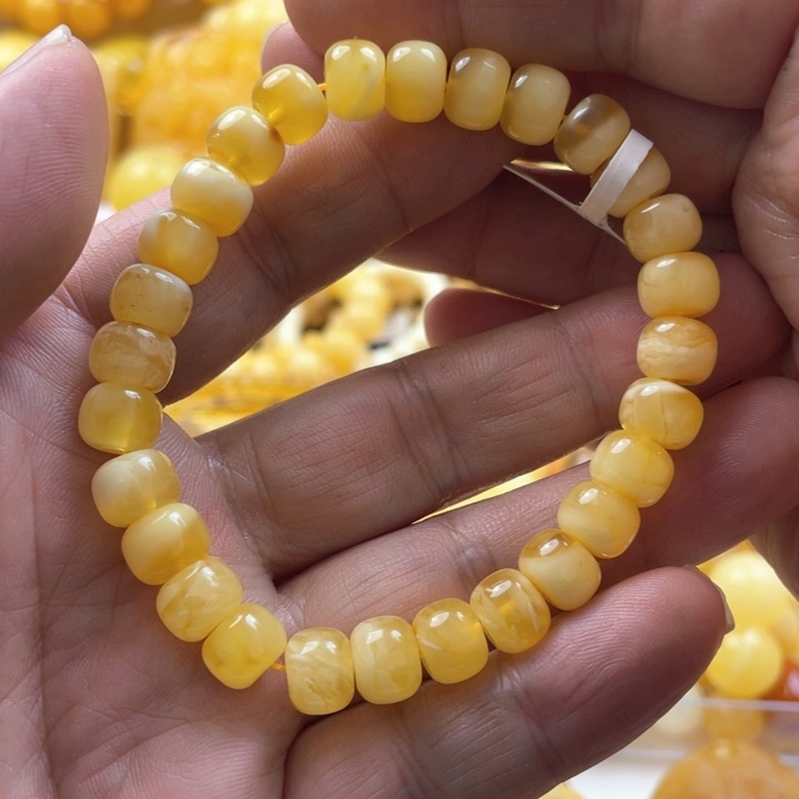 蜜蜡手串未镶嵌手串