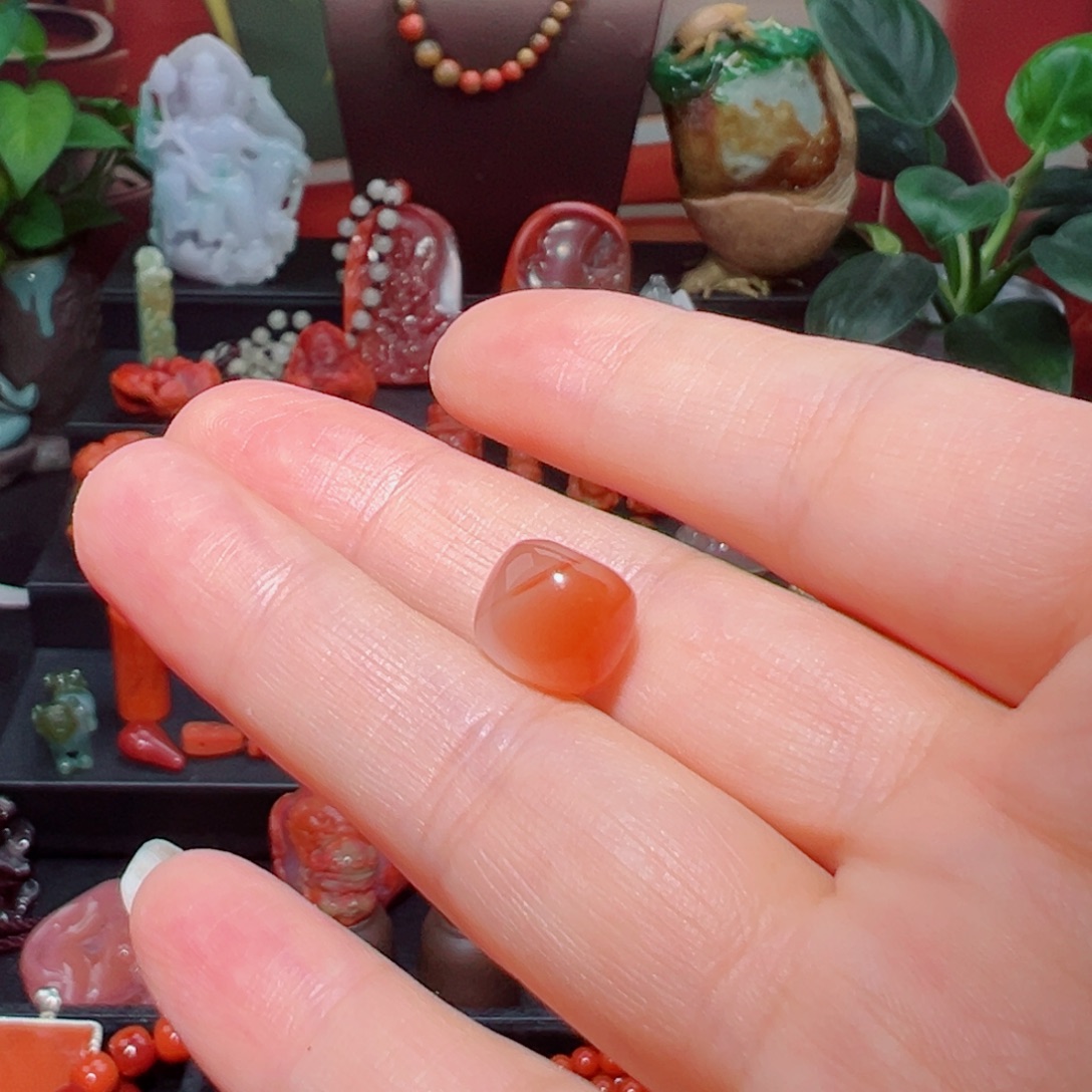 用***8南红玛瑙单珠未镶嵌