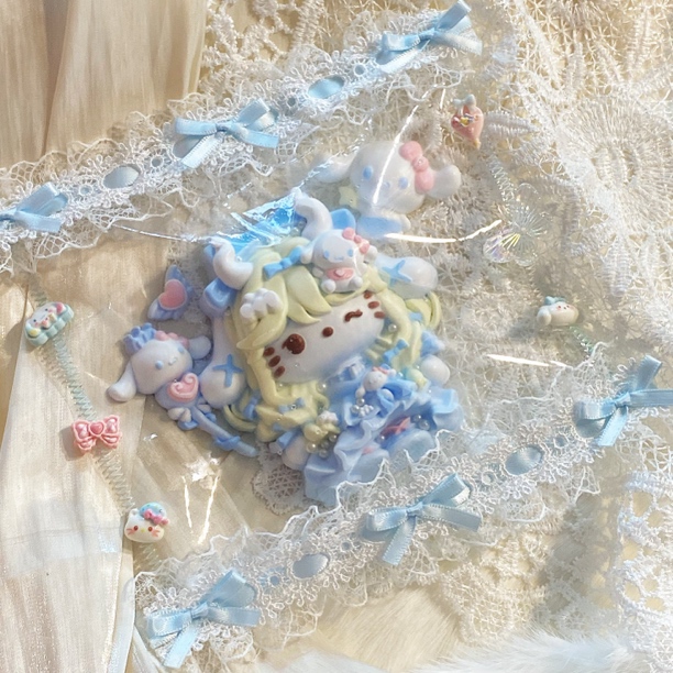 瑶大耳狗之梦 kitty版手工制作 食品级硅胶捏捏