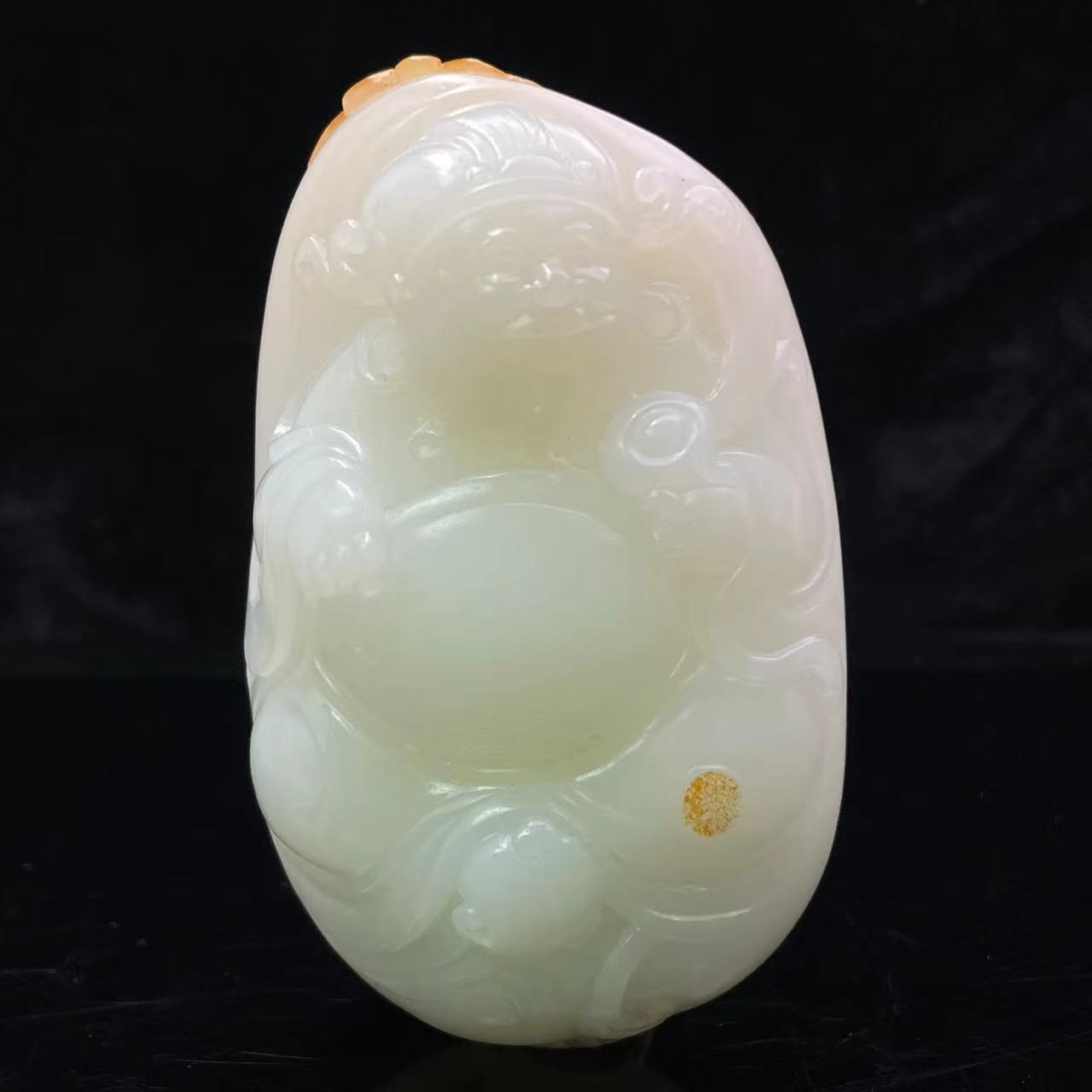 A695 和田玉手把件 HS952040