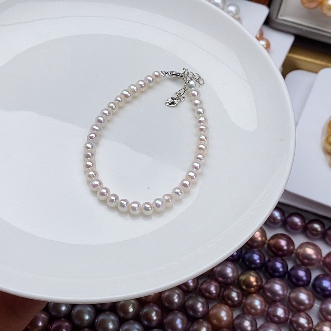 颈饰合金淡水珍珠