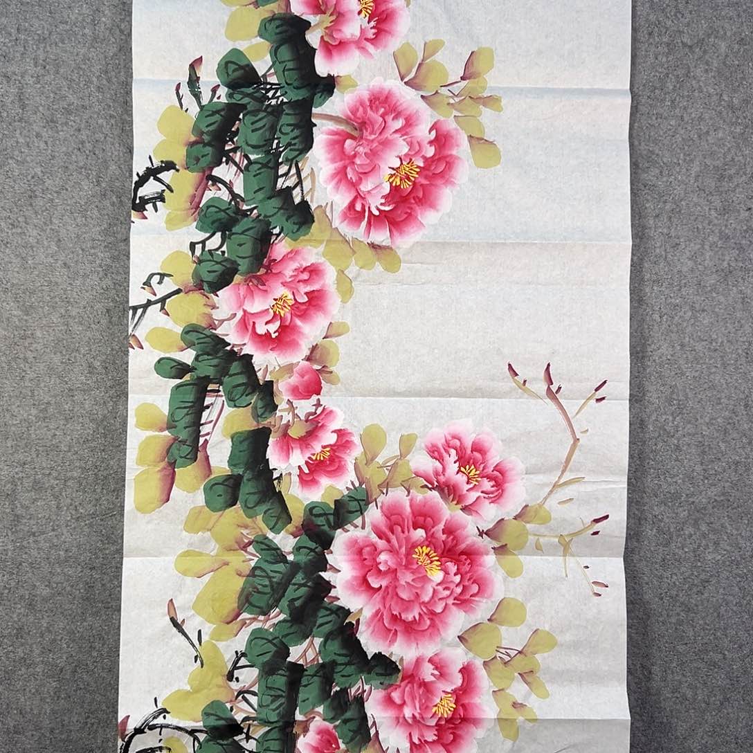 国画329 牡丹等植物生长于这里生长