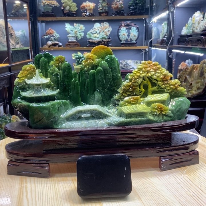 大***中玉家居摆件玄关摆件