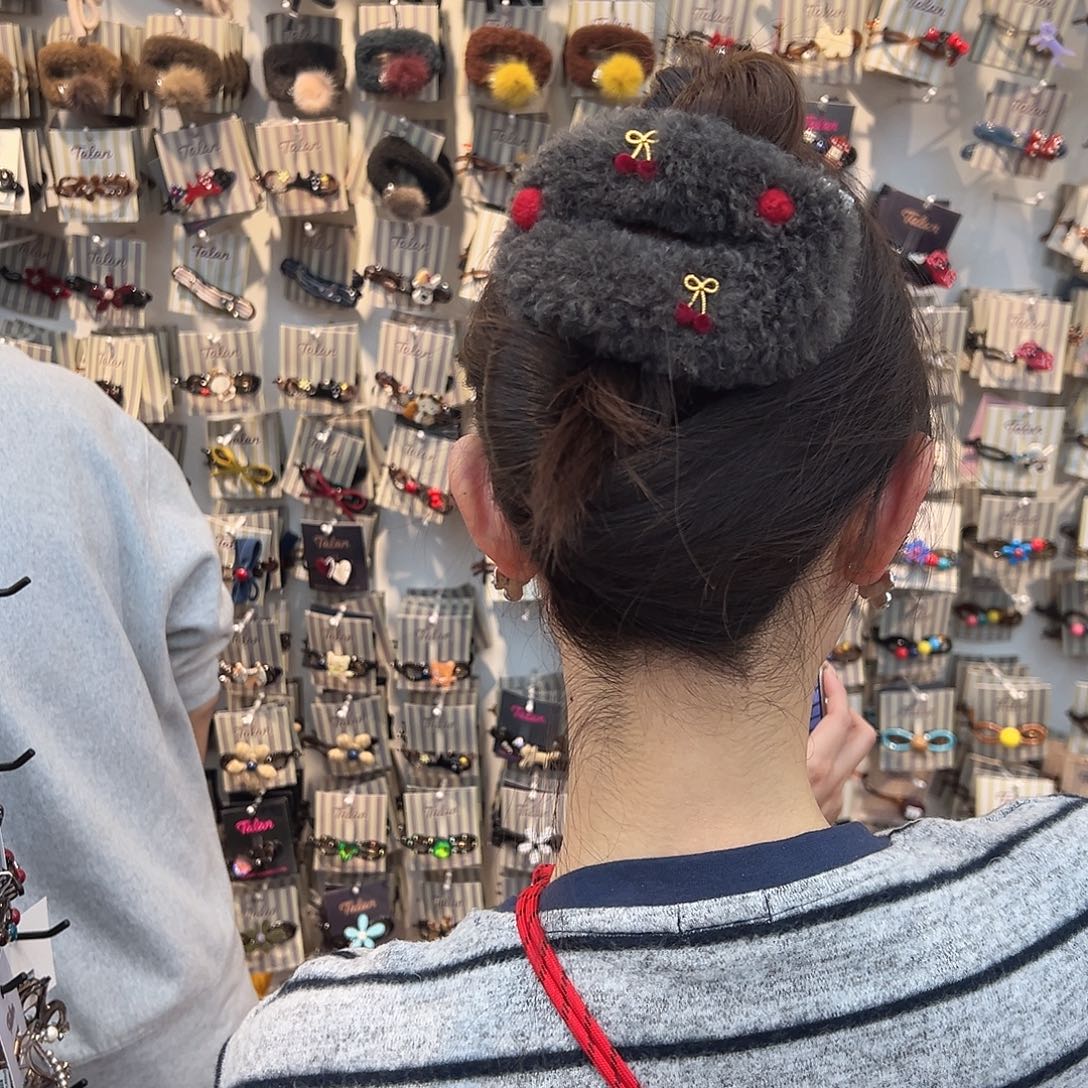 布艺铁合金樱桃鲍鱼夹