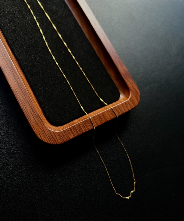 925银银制品 S925银金色蛇骨链（不可调节款式）