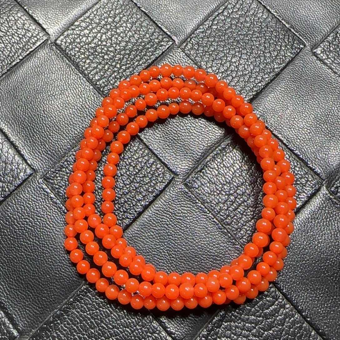 南红玛瑙未镶嵌手串3.5mm+