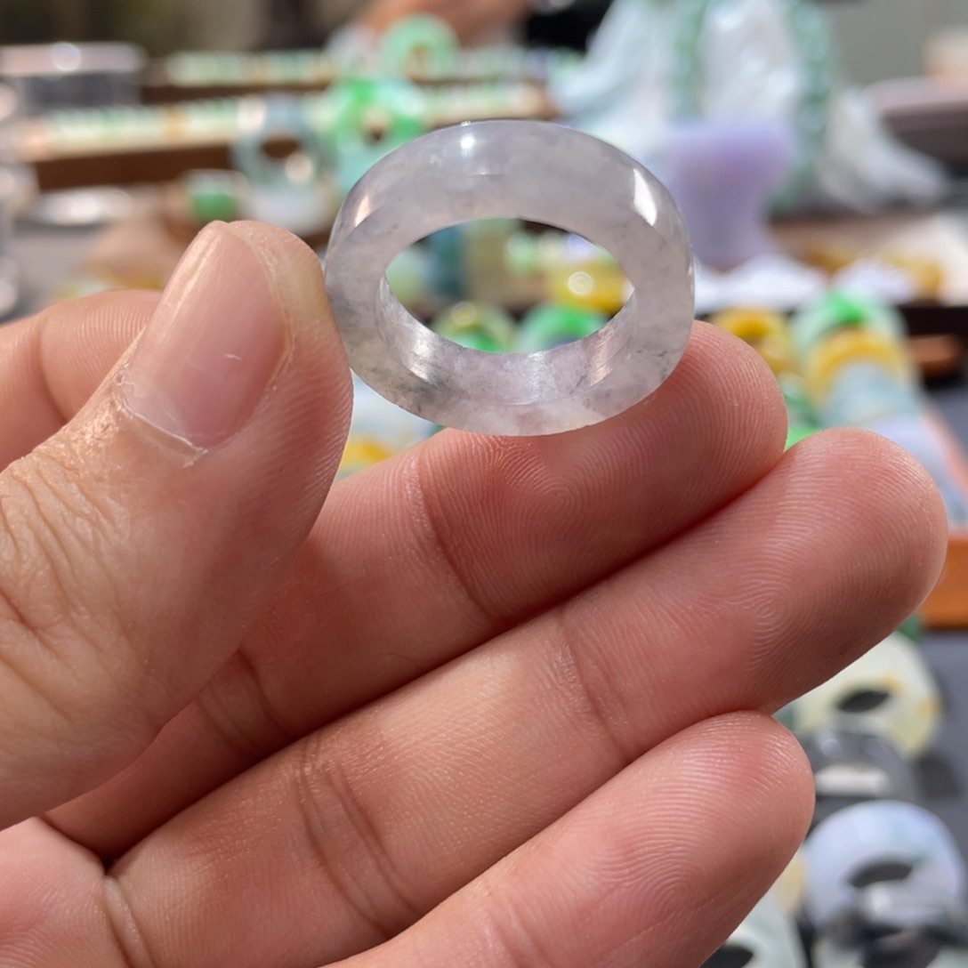 定制翡翠未镶嵌圈口16-17