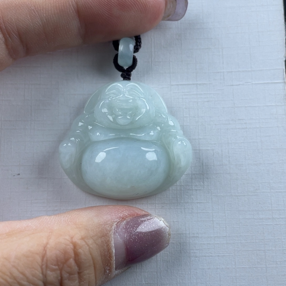 翡翠未镶嵌颈饰31尺寸佛公厚装微瑕介意勿拍不退不换