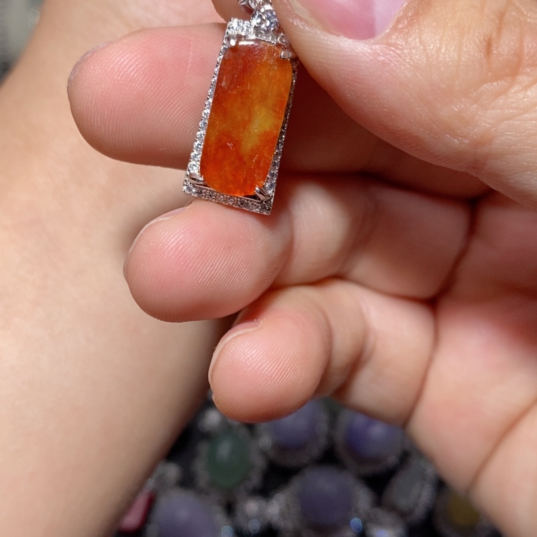 翡翠颈饰银S925镶嵌n k k l