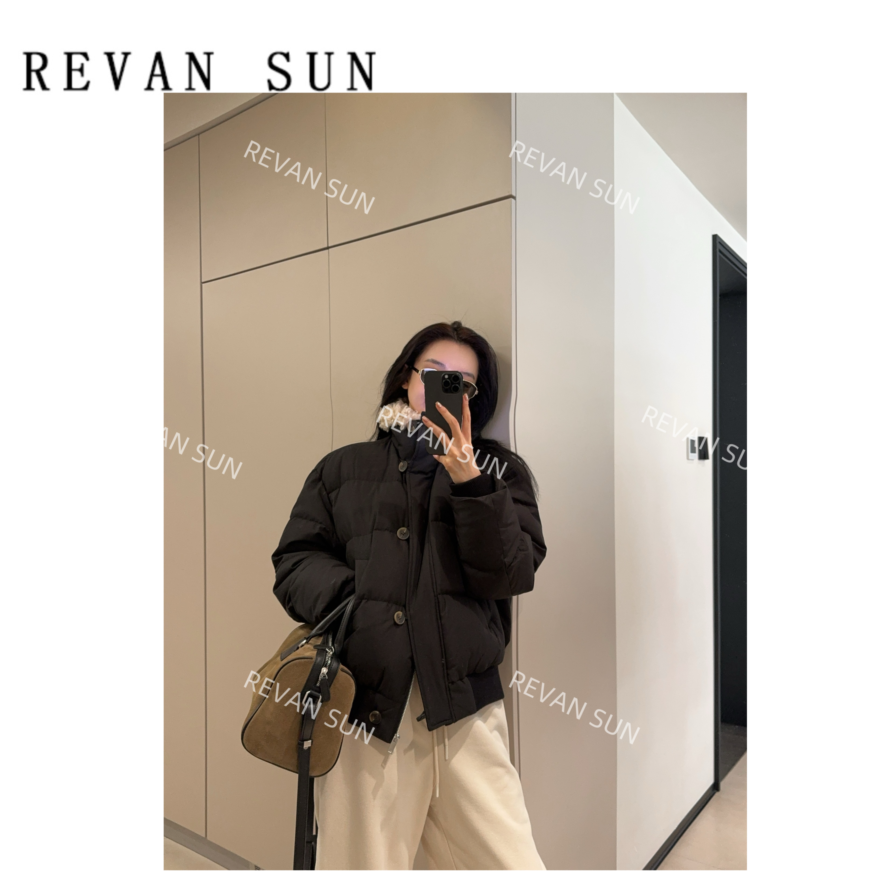  REVAN SUN-大骨架穿搭 韵菱 羽绒服1050