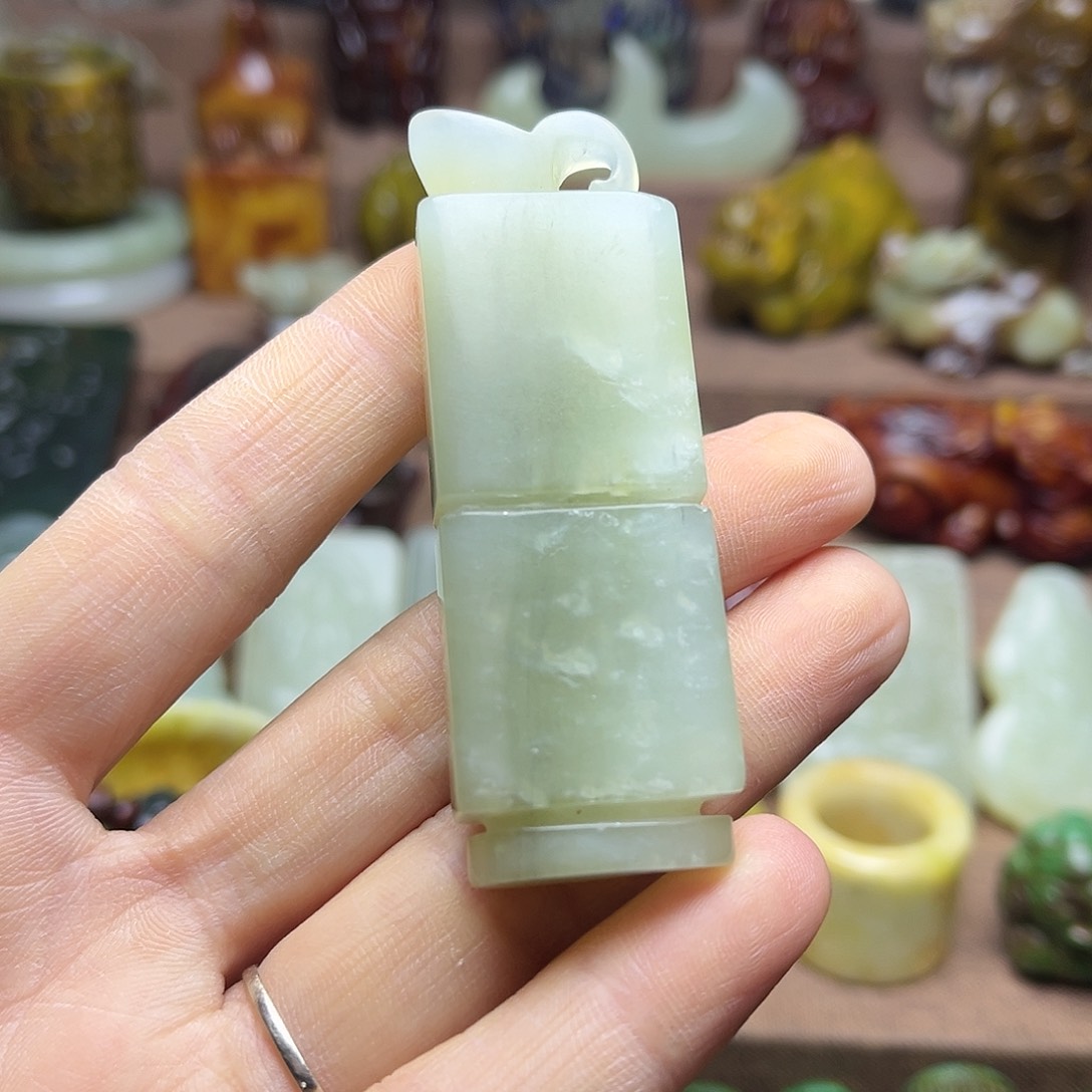 白玉菩提吊坠44。。