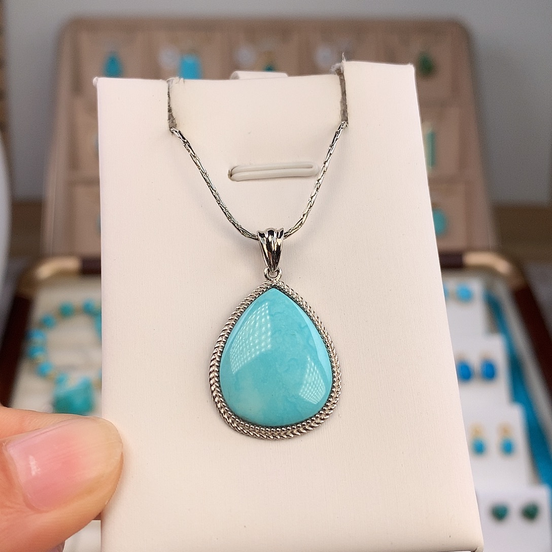 绿松石未镶嵌吊坠(不含链)