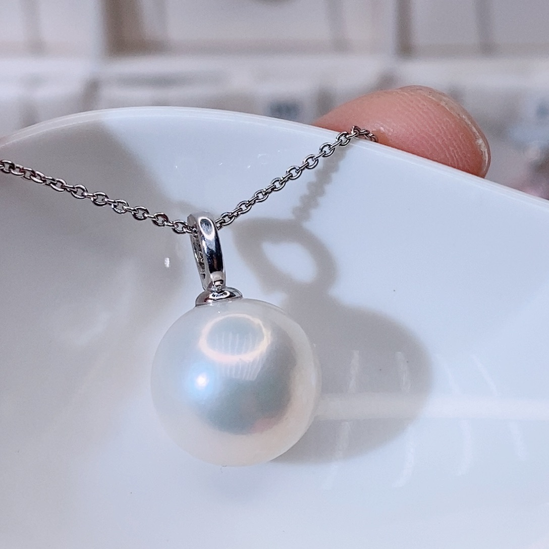 颈饰银S925镶嵌淡水珍珠灶****兰