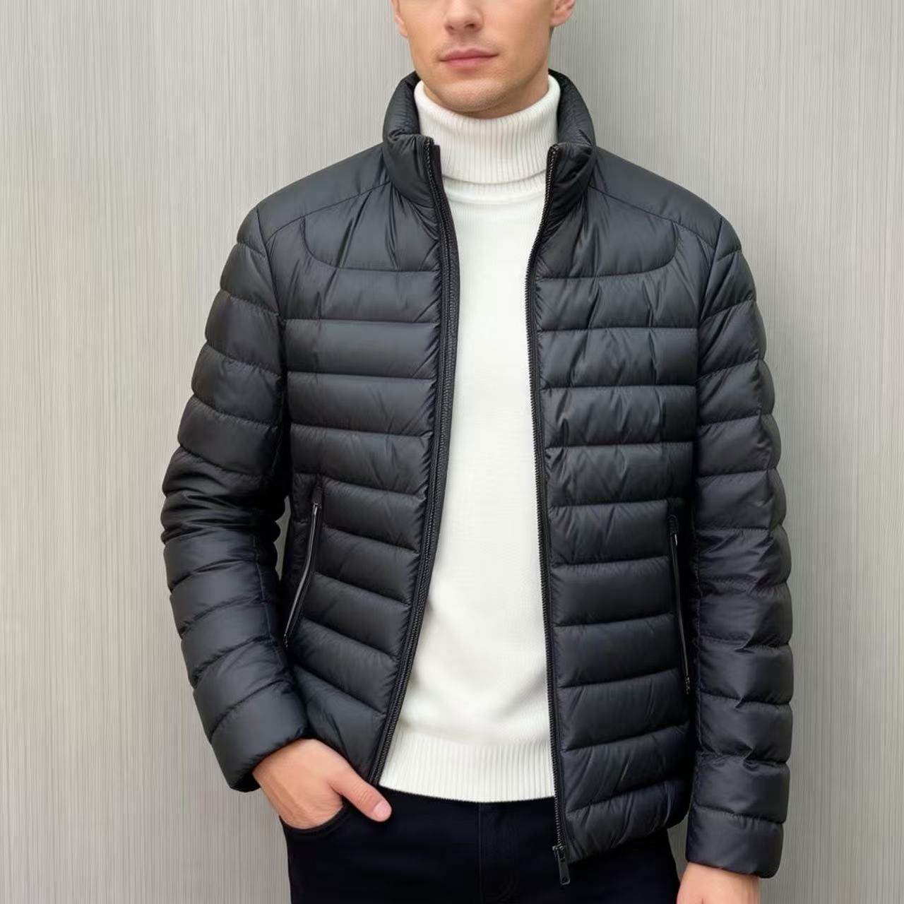 【1003】冬季轻羽绒 “高端轻奢” 简约百搭轻薄羽绒服白鹅绒防寒保暖