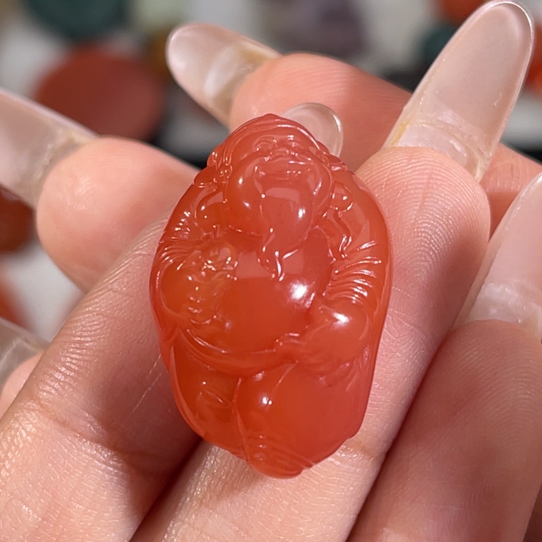 南红玛瑙未镶嵌财主17.4x26mm