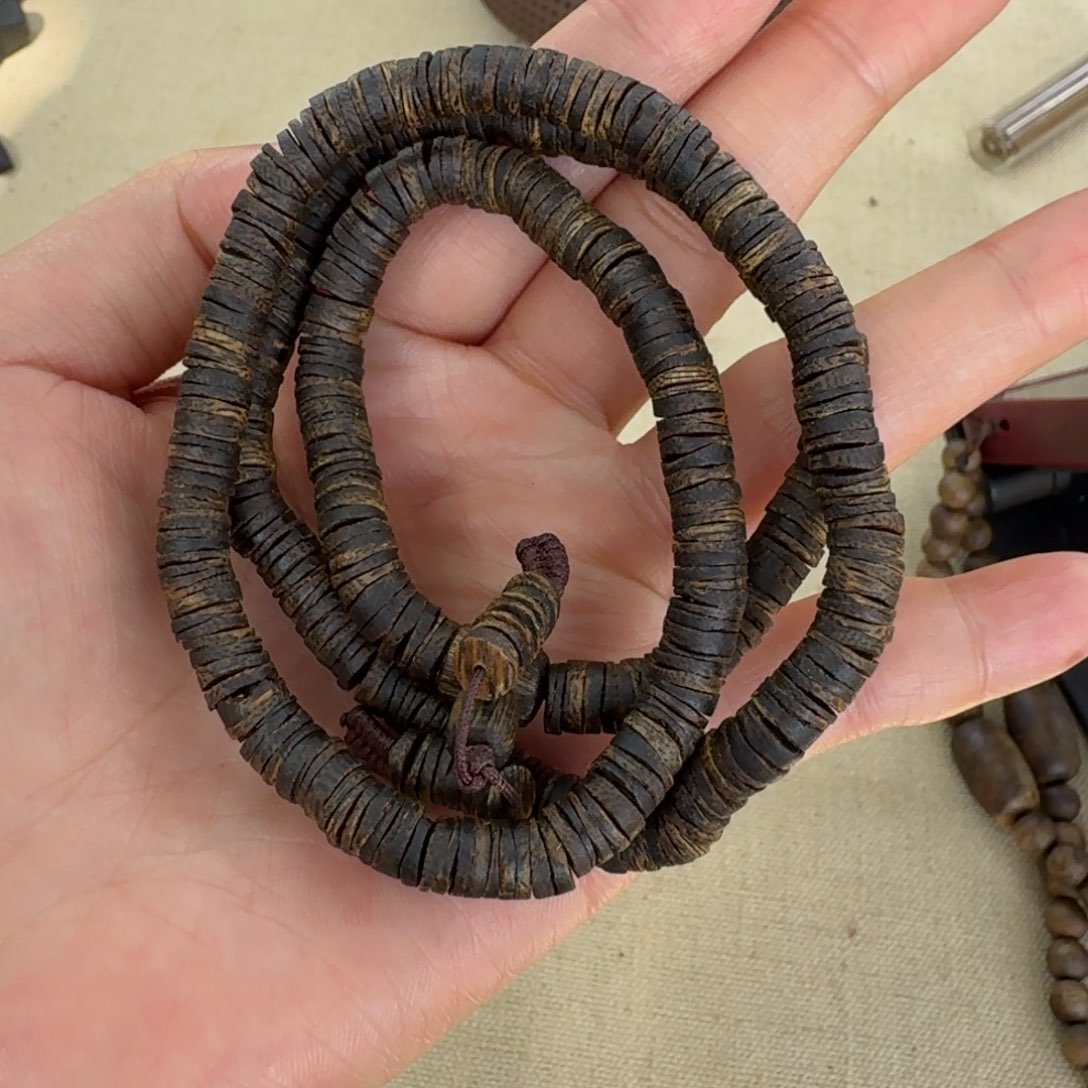 沉香手串绿奇楠沉水多圈约0.7-17多样性发一条