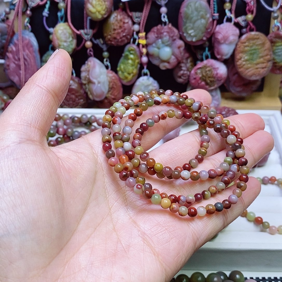 玛瑙/玉髓盐源玛瑙手链未镶嵌