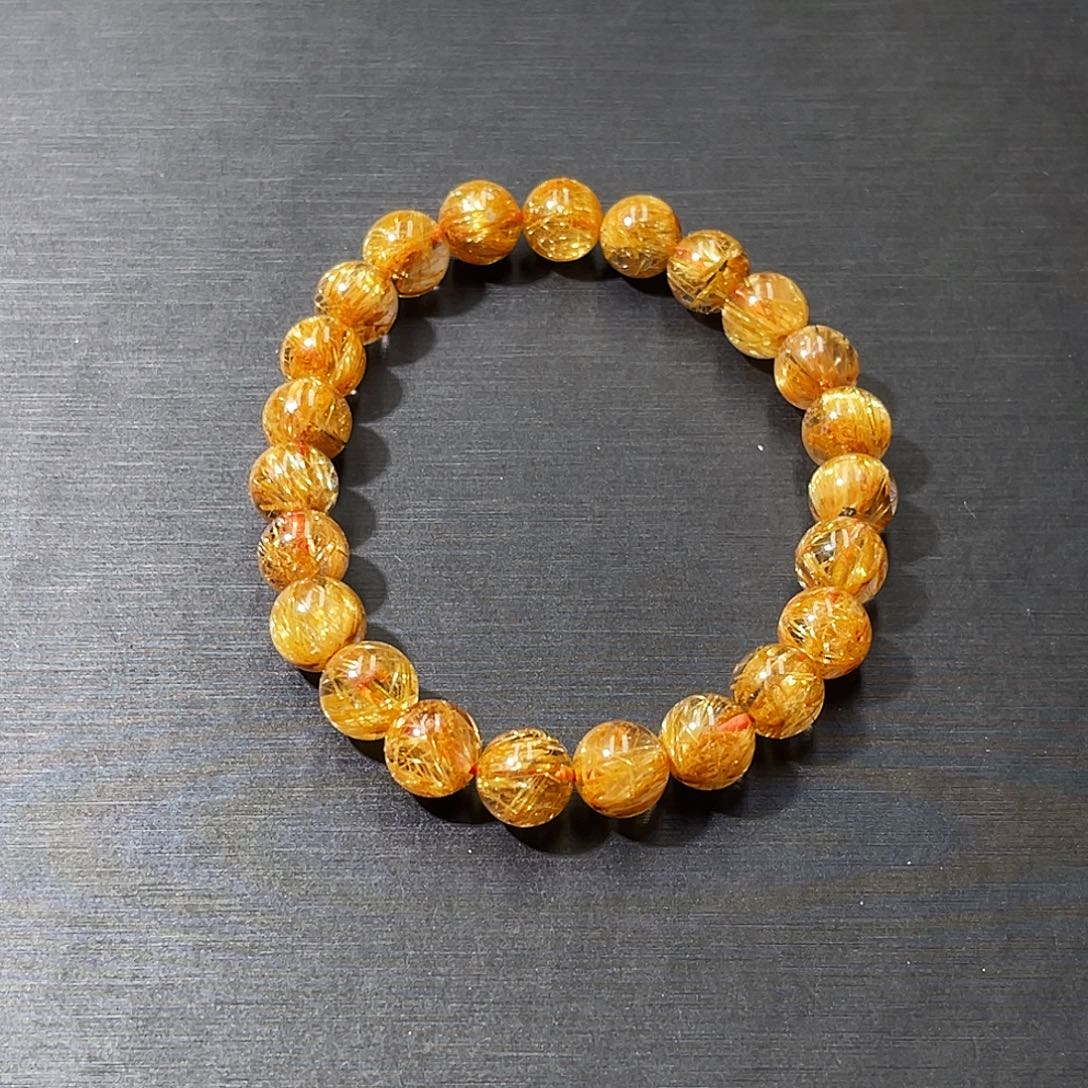 *****水晶手串未镶嵌钛晶