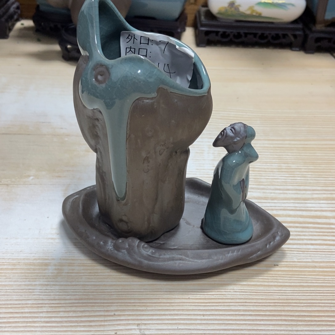 瓷片陶瓷花盆陶瓷艺术