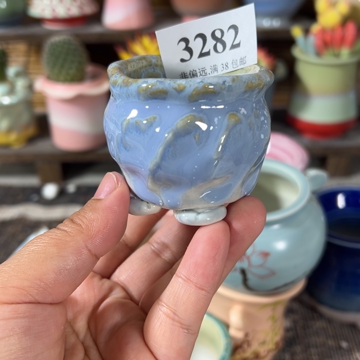 口4 手工花盆满30包邮