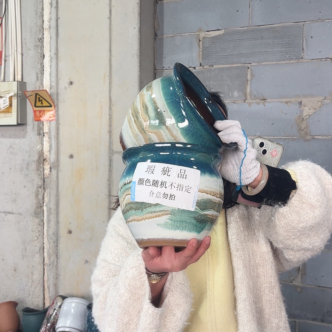 瑕疵两个高18/20红陶