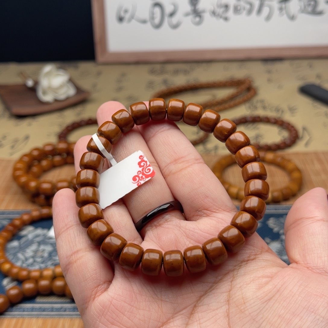 紫金鼠手串?**馬实心短轴9➕