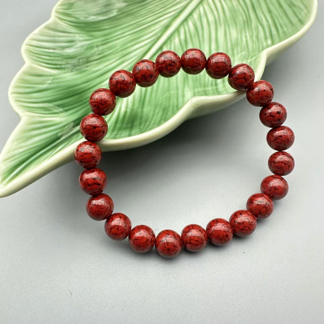 含辰砂工艺品JT102-晶体砂8mm单圈手串