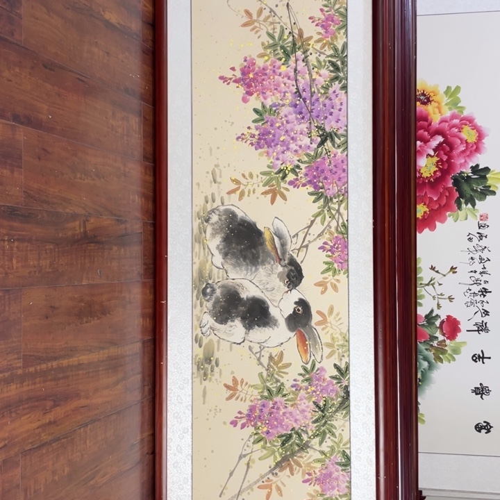 国画带框尺寸48*163厘米