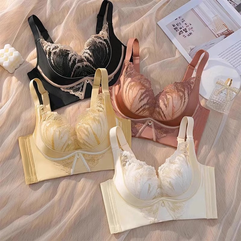 浪莎国际调整型透气文胸精油垫聚拢性感女士上托美背舒适常规款