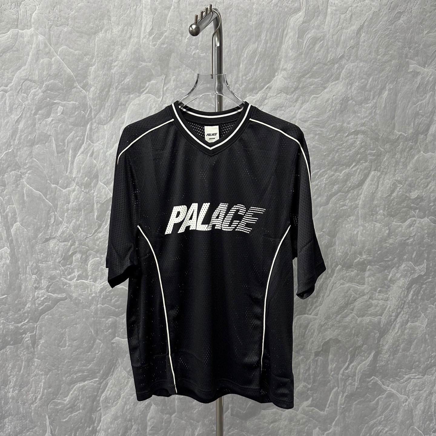 99新 maje PALACE 网眼字母LOGO球衣 D18464
