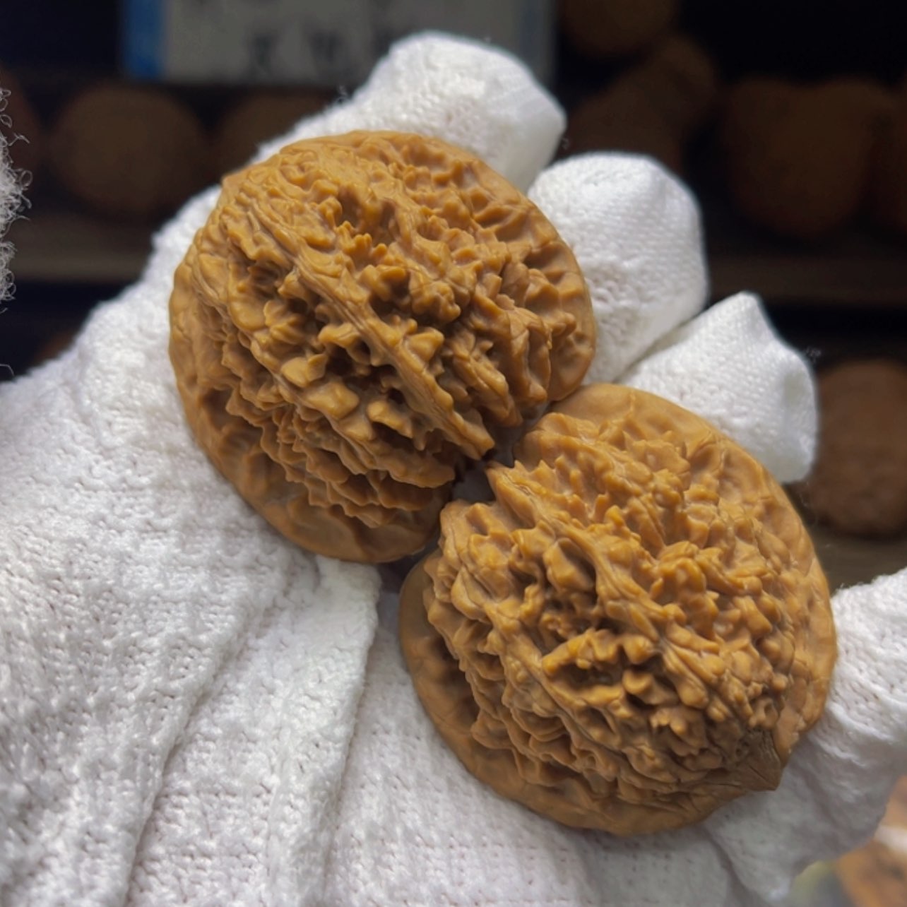 【闪购商品】核桃把件41尺寸满天星