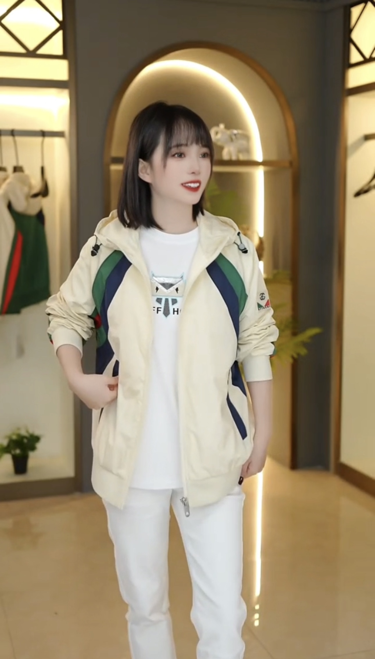 2025欧货男士轻奢时尚休闲春季连帽潮流撞色高级感夹克外套1012