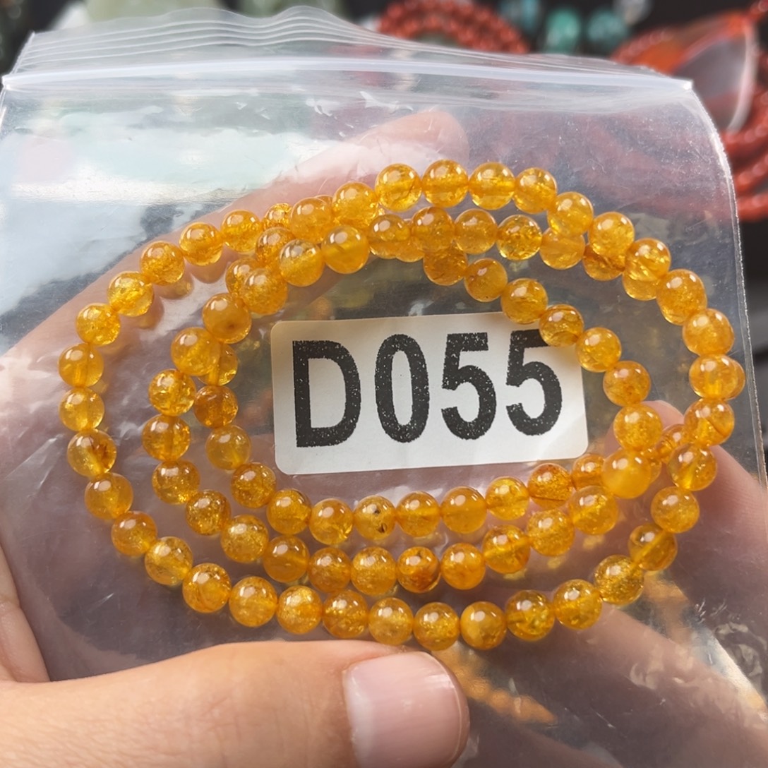 琥珀未镶嵌珠宝奇石5.8mm