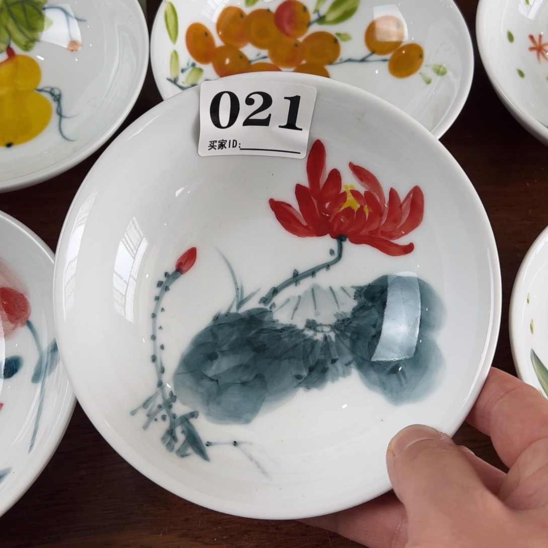 瓷片景德镇陶瓷手工手绘制作