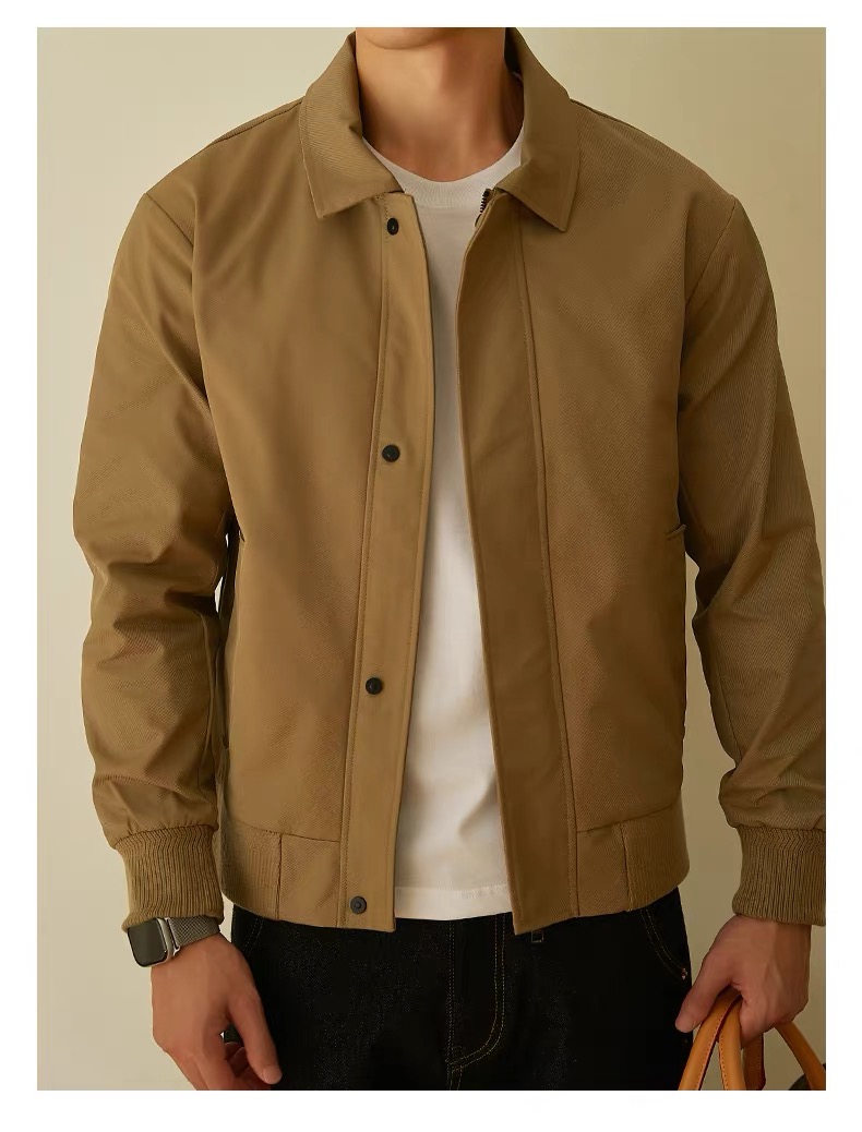 （下单非主图）活力风修身型长袖夹克男翻领防风