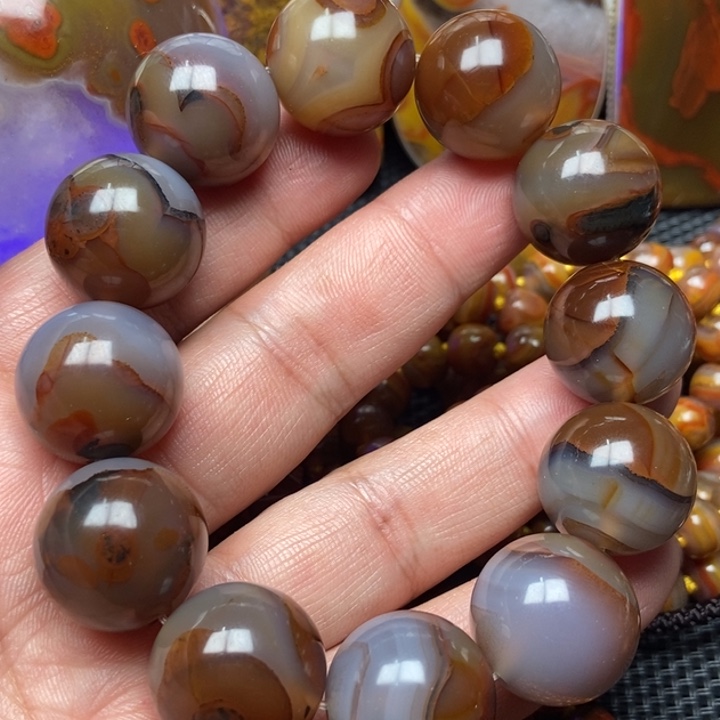 玛瑙/玉髓手串未镶嵌